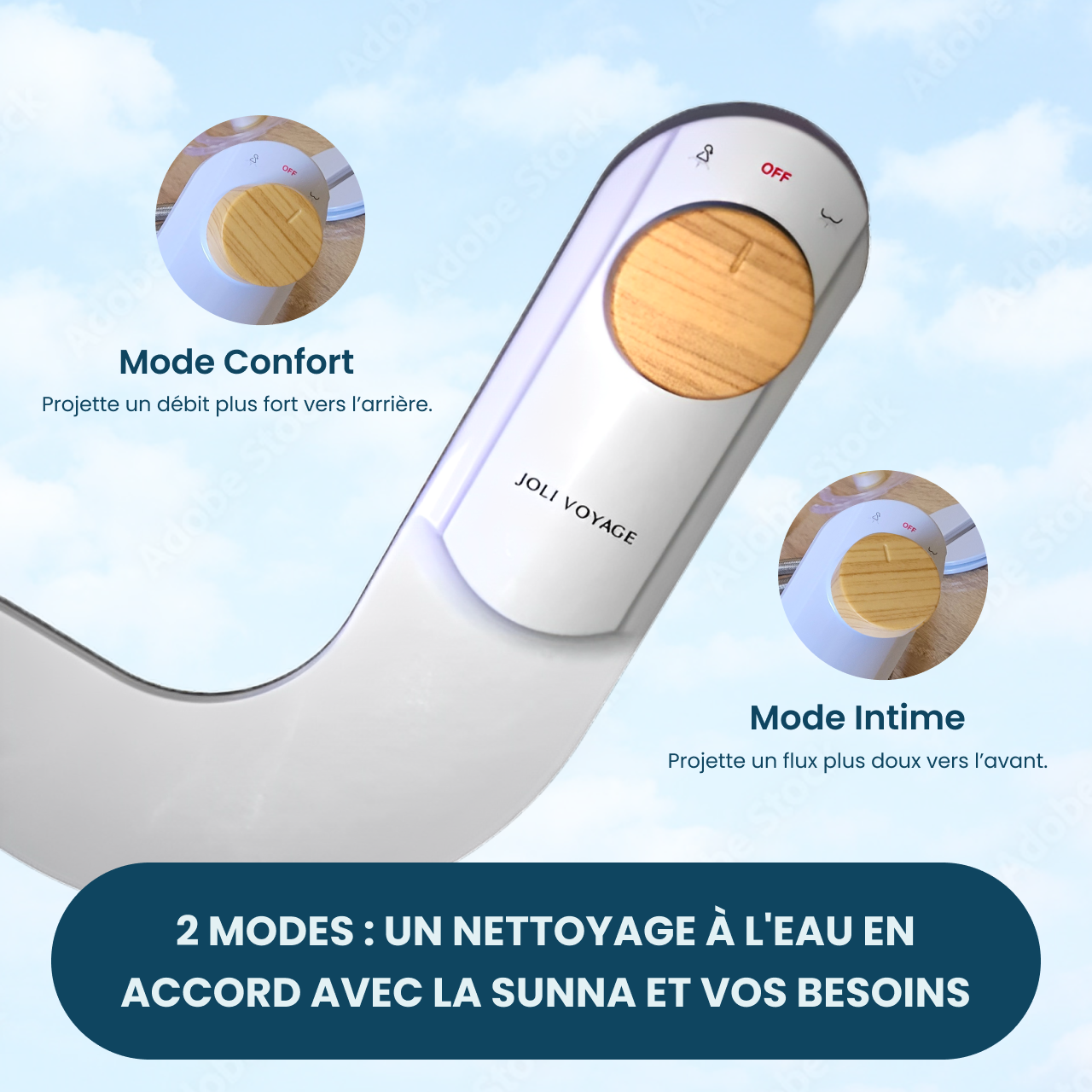 Pack combiné Bidet Joli Voyage + Bidet Joli Nomade